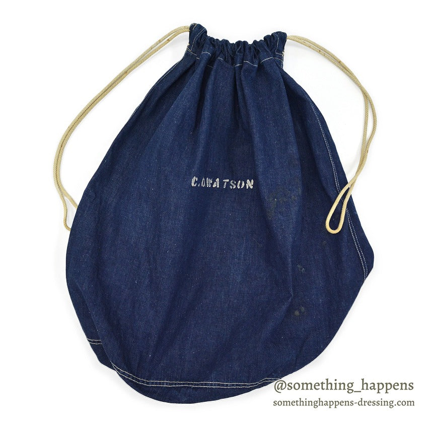 1940's USARMY WW2 DENIM BARRACKS BAG STENCIL...