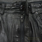 1970's~ SCULLY BLACK LEATHER PANTS...W33/L29