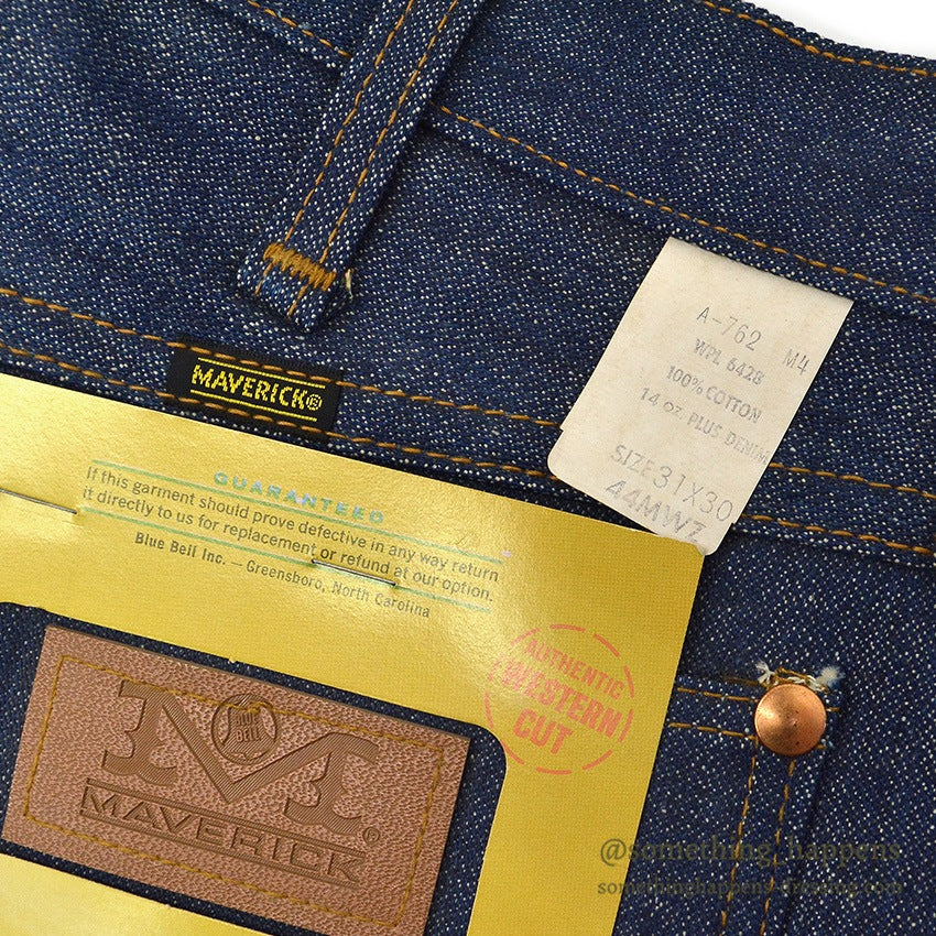 ~1970's DEADSTOCK MAVERICK 44MWZ DENIM PANTS ... W31/L30