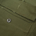 1960's DEADSTOCK USARMY TROUSERS, MEN'S, COTTON SATEEN OG107 ... MEDIUM