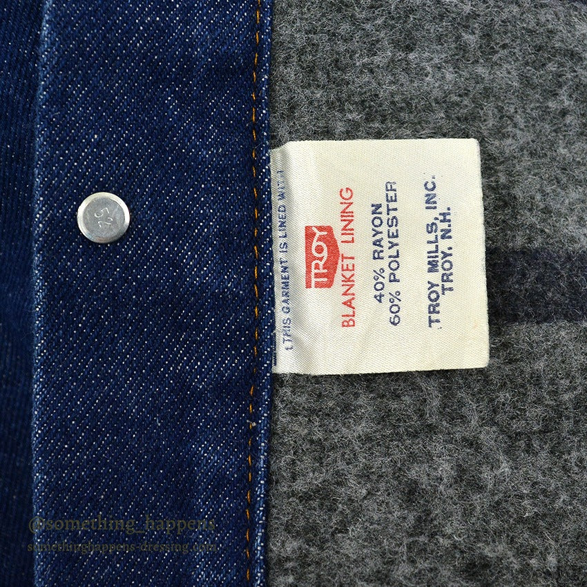 1970's Levi's 70505-0317 small-e DENIM JACKET BLANKET... 46