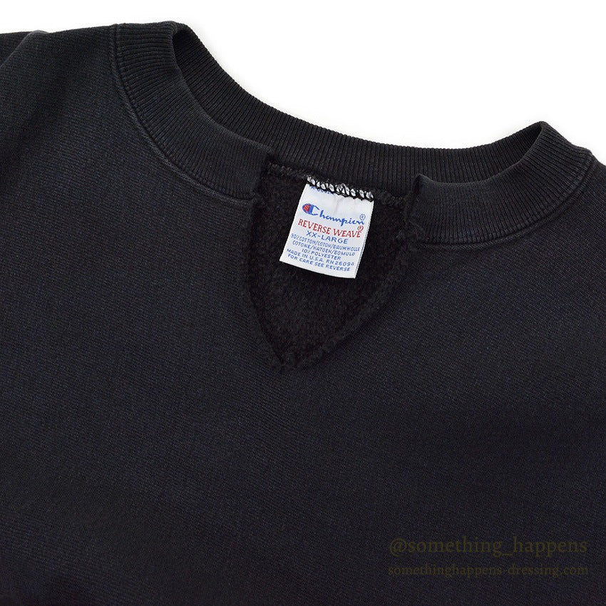 1990s Champion Reverse Weave Sweatshirt, Black, No Eyes... XX-Large