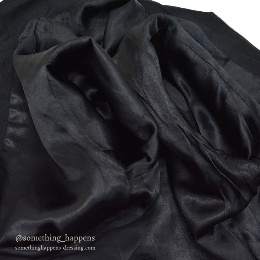 1950's~ JAPAN SOUVENIR JACKET TIGER HEAD UNUSUAL JACKET BLACK...
