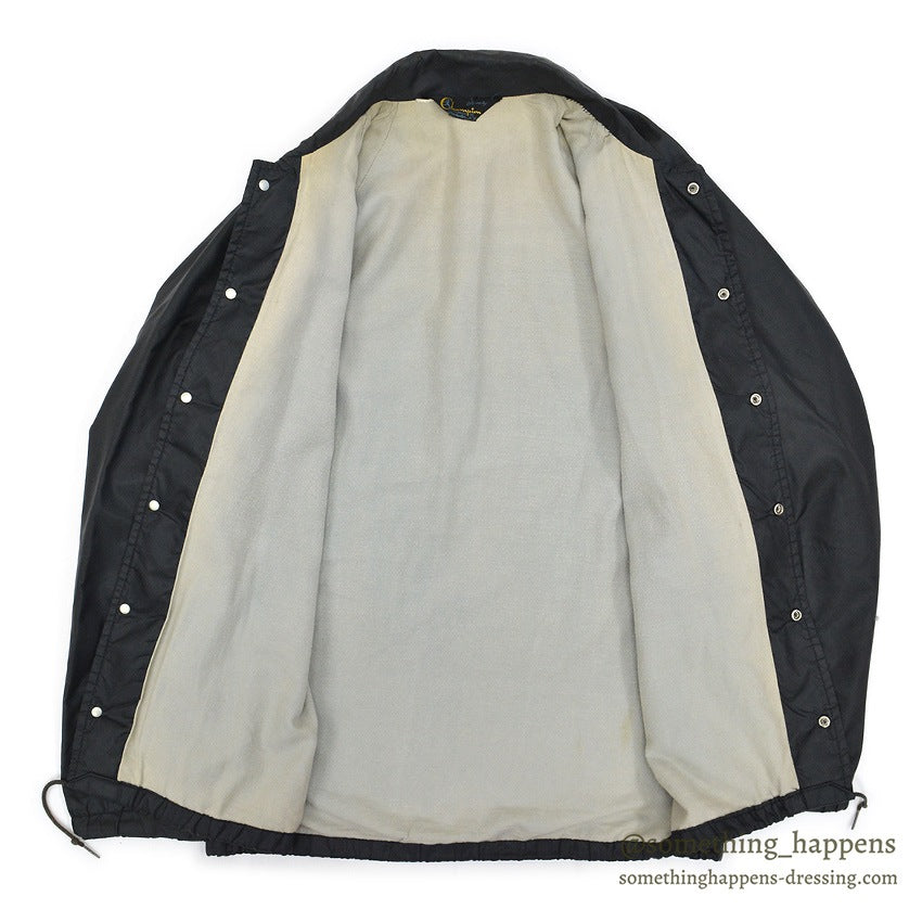 1970's CHMAPION BLACK NYLON COACH JACKET...