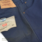 1980's DEADSTOCK Levi's 505-1017 BLUE COTTON TWILL PANTS  ... W36/L32