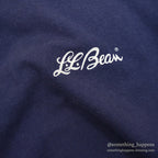1980s Hanes LL Bean Cursive Logo T-Shirt Faded Navy ... L