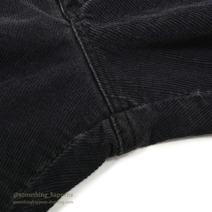 1980's Lee 200 CORDUROY PANTS BLACK 42TALON ... W32/L35