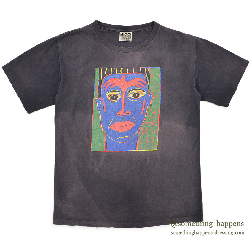 ~1990's WILDWOOD PRODUCTIONS PAINTING FACE ART T-SHIRT... LARGE