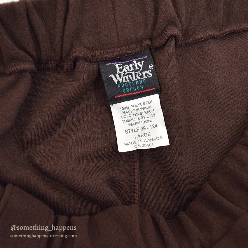 DEADSTOCK EARLY WINTERS FLEECE PANTS BROWN ... L