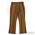 1970's MACH II BY ARROW MULTI STRIPE PATTERN FLARE PANTS... W32/L29