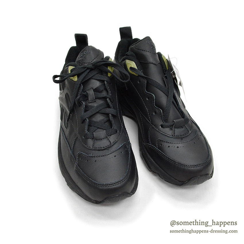 1990's DEADSTOCK REEBOK REJUVENATION BLACK LEATHER SHOES... 27.0cm