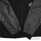 1990's~ CHARMED ALL BALCK WOOL / LEATHER JACKET .... M