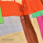~1970's TALBOTS PATCHWORK CORDUROY PANTS ... W36/L30