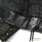 1950's INDIAN MOTOR CYCLE PAINTED DOUBLE RIDERS JACKET ... Fits like 38