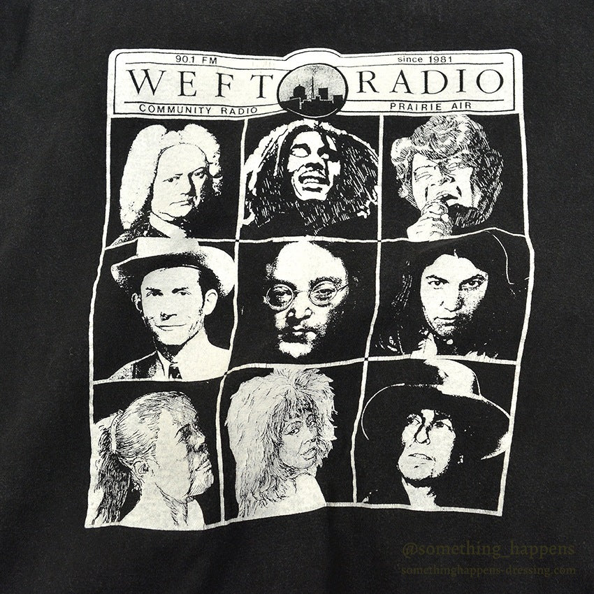 1980's~ HANES WEFT RADIO VARIOUS ARTISTS T-SHIRT ... XL