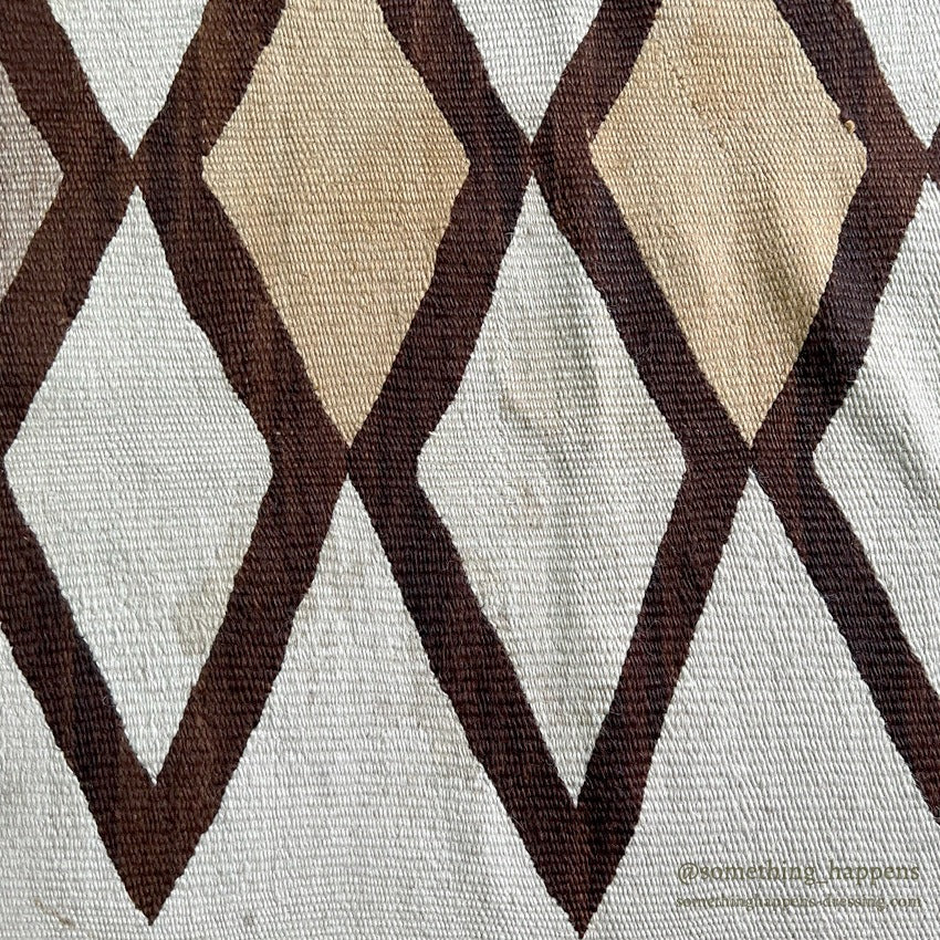 NAVAJO RUG DIAMONDS PATTERN LARGE SIZE... 191cm/126cm