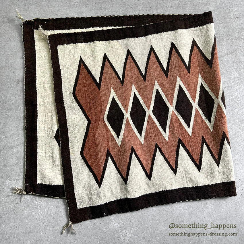 NAVAJO RUG DIAMONDS PATTERN RUNNER... 157cm/80cm