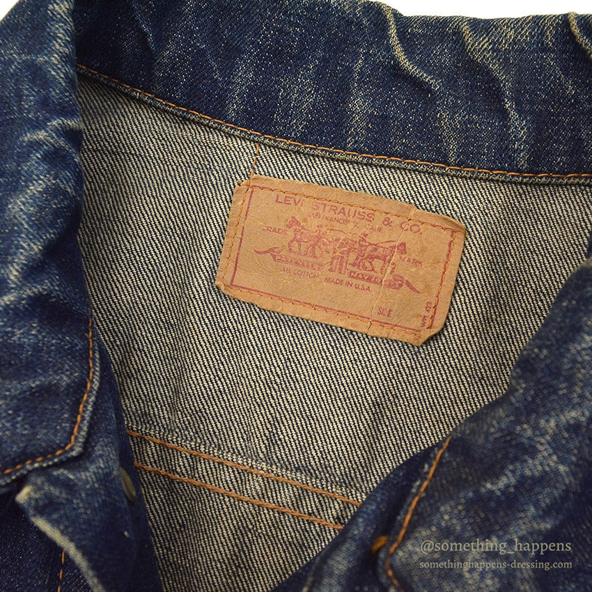1960's LEVI'S 70505 BIG-E DENIM JACKET UNIQUE CUSTOMIZED... 46
