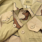 1990's USMILITARY HAND PAINT COAT, DESERT CAMO PATTERN, COMBAT... MR