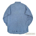1940's~ U.S.NAVY CHAMBRAY SHIRT STENCIL ...