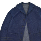 1940's U.S.NAVY WW2 SHAWL COLLAR DENIM JACKET DARK ...