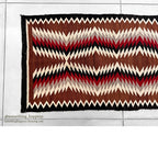 c.1940's NAVAJO RUG ZIGZAG PATTERN RARE... 149cm/75cm