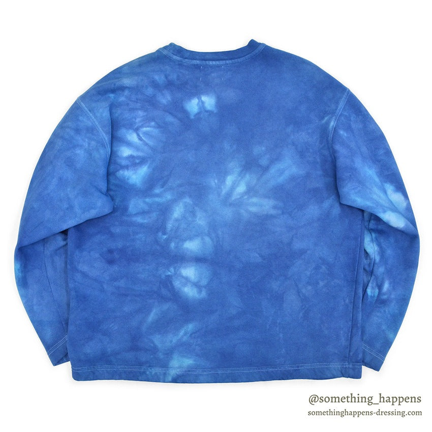 1990's CALVIN KLEIN JEANS BLUE OVERDYED SWEAT SHIRT...L