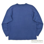 1980's EDDIE BAUER BLUE POCKET L/S TEE ... L