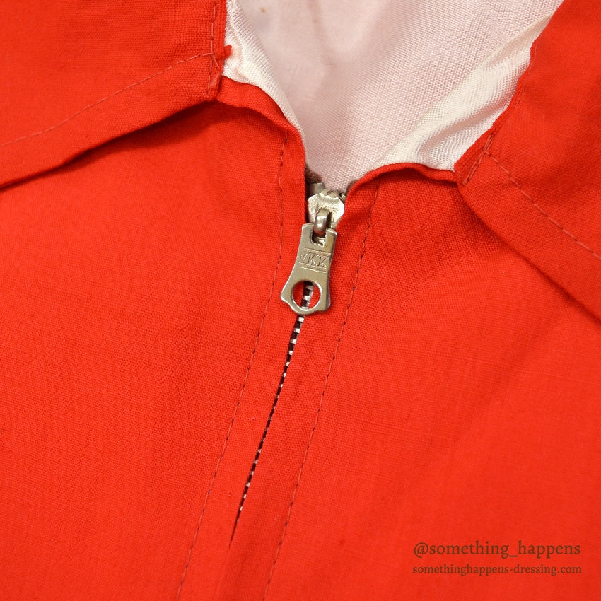 1960s DEADSTOCK VIETNAM SOUVENIR JACKET (Vietnamese souvenir jacket) 1968 Red...