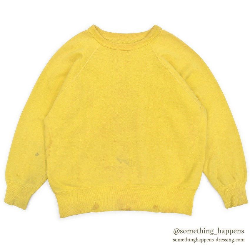 1960's YELLOW BLANK SWEAT SHIRT...