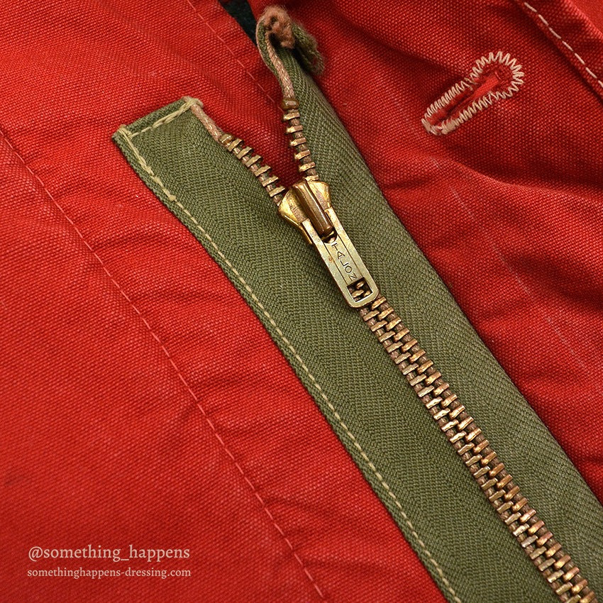 1950's~ HERCULES RED COVERALL BLANKET LINING MODIFIED...