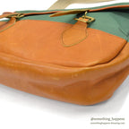 1960's DEADSTOCK LLBEAN HEAVY DUTY HAVERSACK / GREEN...