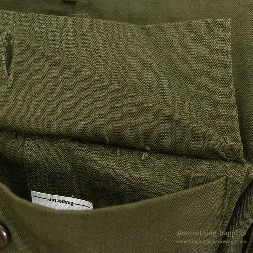 1940's DEADSTOCK U.S.ARMY WW2 M-43 HBT TROUSERS ... W36/L33