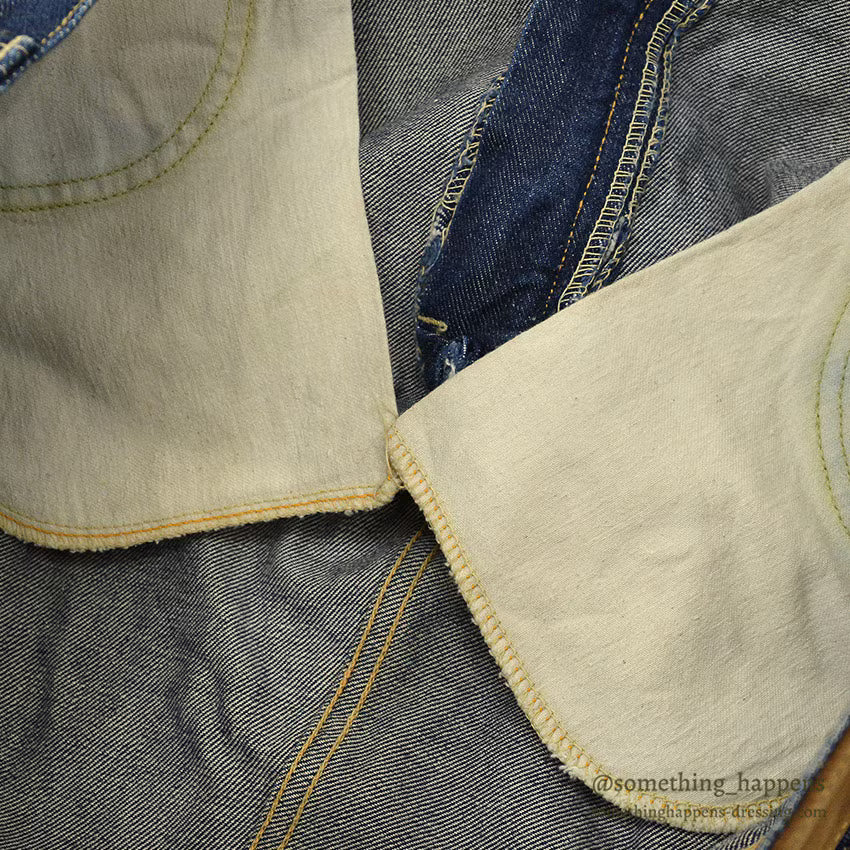 1960's Lee RIDERS 101Z DENIM PANTS DARK / CENTER BLACK TAG ... W36/L35