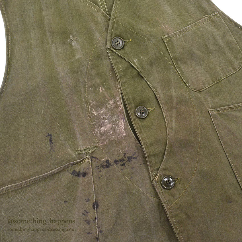1930's~ L.L.BEAN FISHING VEST / RARE COLOR ...