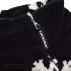 BLACK MOUNTAIN SNOW FLAKE PATTERN FLEECE JACKET...L