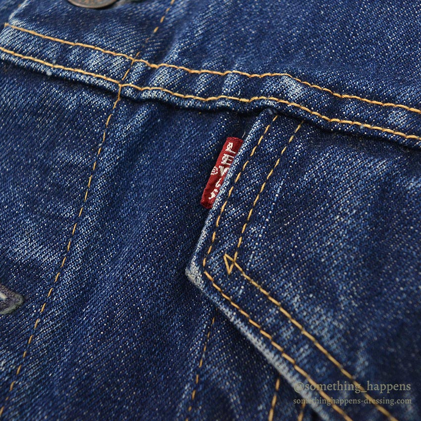 1960s LEVI'S 70505-0217 BIG-E DENIM JACKET / Transition Period ... 50