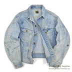 1970's Lee 101-J DENIM JACKET / BLEACHED... 46