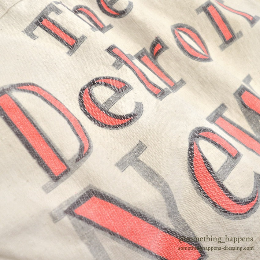 1950's~ THE DETROIT NEWS / NEWS PAPER BAG...