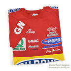 1990's CHASE ALL OVER RACING SPONSOR PRINT T-SHIRT ... M