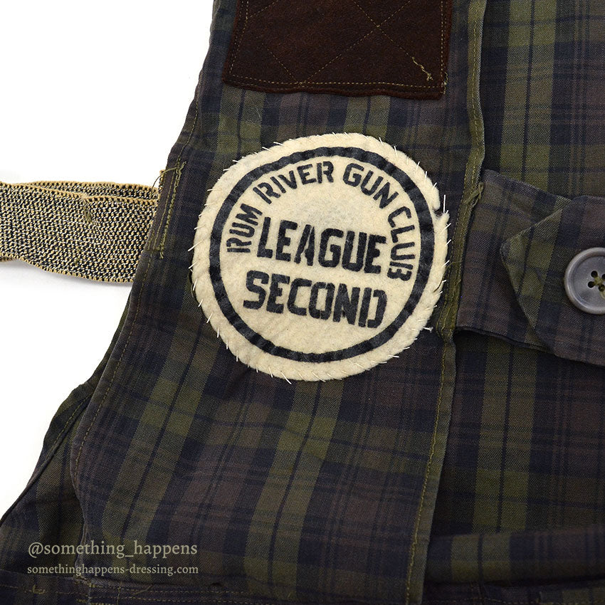 1960's GUN CLUB SHOOTING VEST / PLAID FABRIC ...