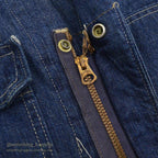1940's UNKNOWN DENIM COVERALLS / DARK ...