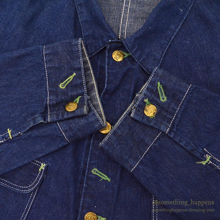 1950's MASTER KEY DENIM COVERALL / DARK...