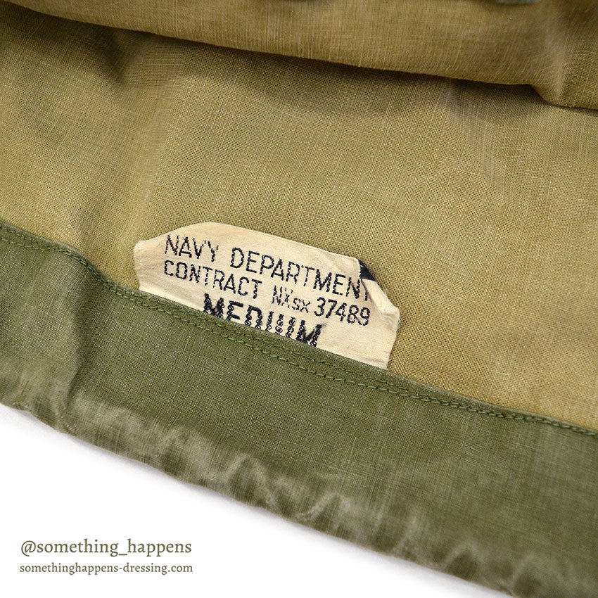 1940's U.S.NAVY WW2 FOUL WEATHER PARKA / TWO-TONE ... M