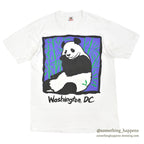 1990's FRUIT OF THE LOOM PANDA WASHINGTON DC T-SHIRT ... L