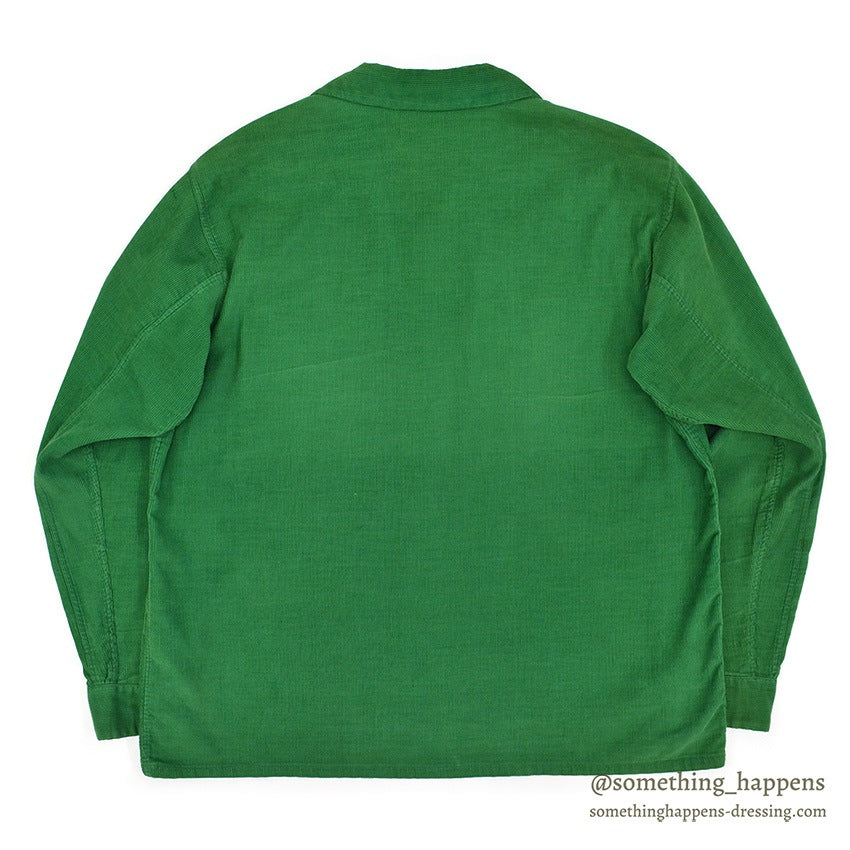 1950's UNKNOWN GREEN CORDUROY SHIRT...