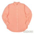 1990's~ GAP ORANGE GINGHAM CHECK B/D SHIRT...M