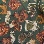1980's BANANA REPUBLIC SAFARI & TRAVEL DOG ​​PRINT SHIRT 1 ... M