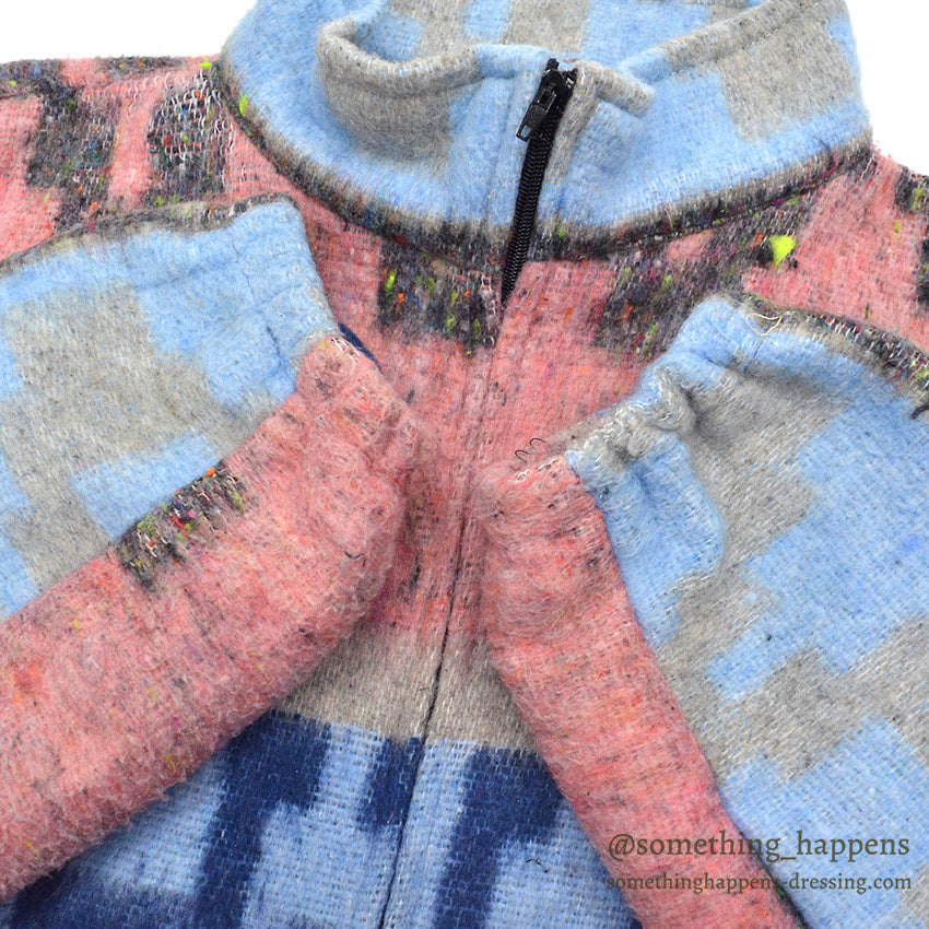 1980's MOLINA INDIAN DRAWIN GEOMETRIC ACRYLIC JACKET...L
