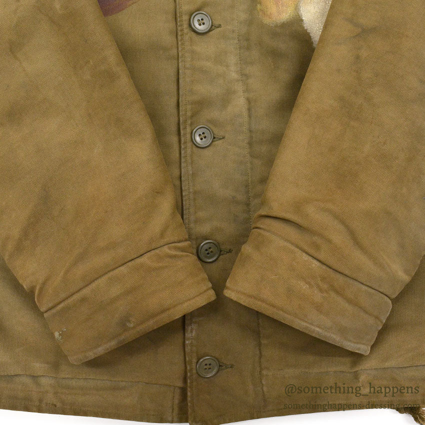1940's WW2 N-1 DECK JACKET / PORTRAIT PAINT, SUPER RARE...